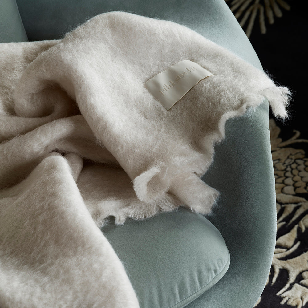 Classic Mohair Blanket - Creme