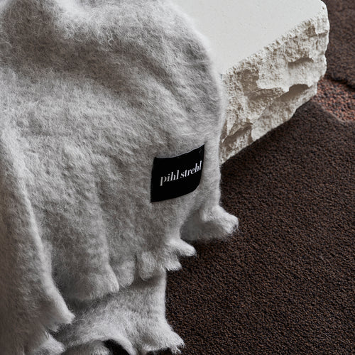 Classic Mohair Blanket - Light Grey