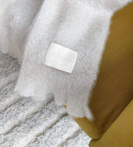 Classic Mohair Blanket - Creme